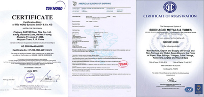 Steel Product Certificate